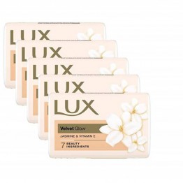 Lux Velvet Glow Jasmine & Vitamin E Soap 5X100gm